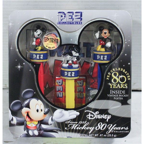 NEW PEZ COLLECTION MICKY 80 YRS