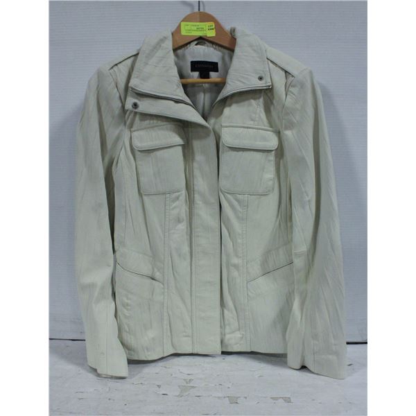 LADIES DANIER WHITE LEATHER JACKET