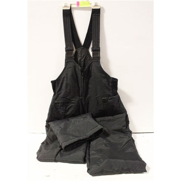 SNOW PANTS WITH BIB BLACK WOMEN'S SIZE 8