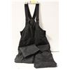 Image 1 : SNOW PANTS WITH BIB BLACK WOMEN'S SIZE 8