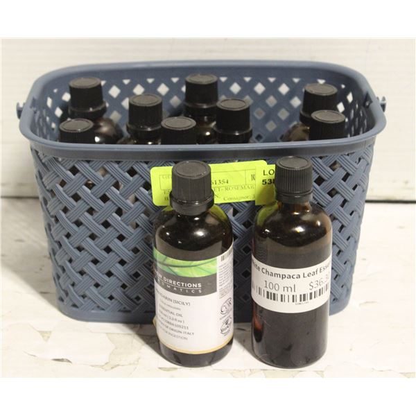 ESSENTAIL OIL SET- ROSEMARY, BASIL, MANDARIN,