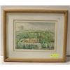 Image 1 : WATER COLOUR OF EDMONTON SKYLINE FRAMED