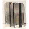Image 1 : - TRAY OF 4 ALUMINIUM MUD FLAPS 5 ½ X 14”