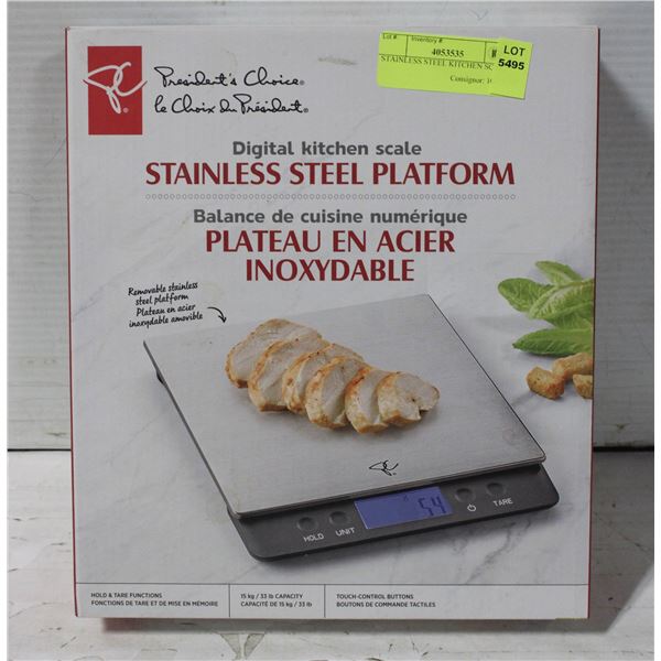 STAINLESS STEEL KITCHEN SCALE