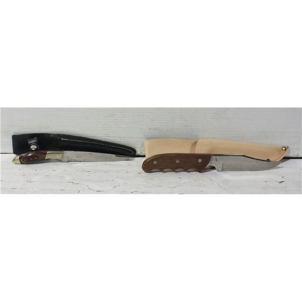 2 FIXED BLADE KNIVES,