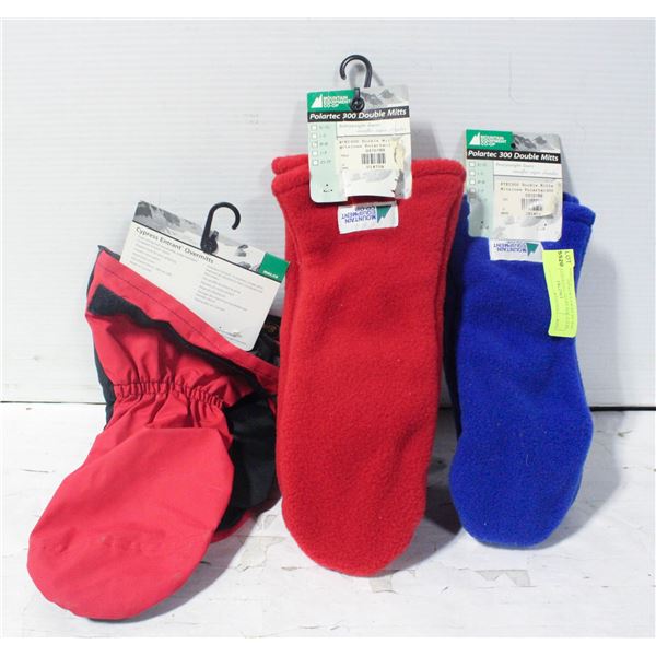 M E C POLARTEC OVERMITTS W/ POLAR HEWVYWEIGHT