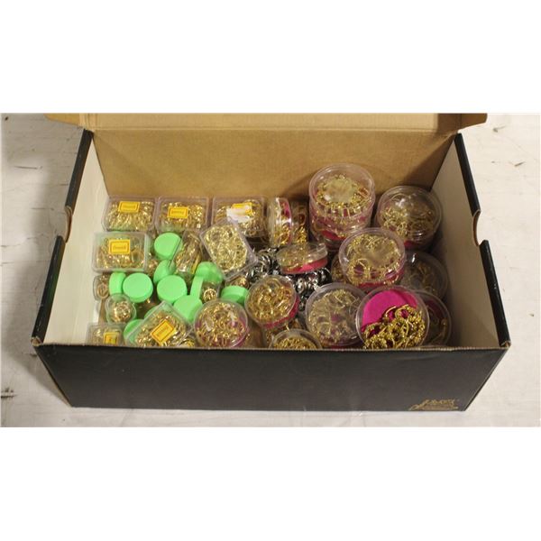 LARGE LOT OF KIDS GOLD TONE HOOP EARRINGS