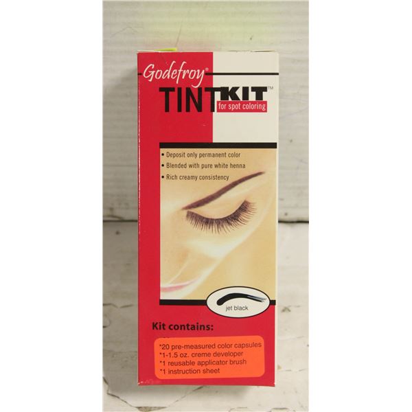 NEW GODEFROY EYEBROW TINT KIT JET BLACK