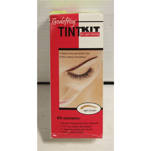 NEW GODEFROY EYEBROW TINT KIT LIGHT BROWN