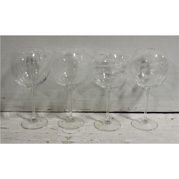4 MIKASA WINE GLASSES