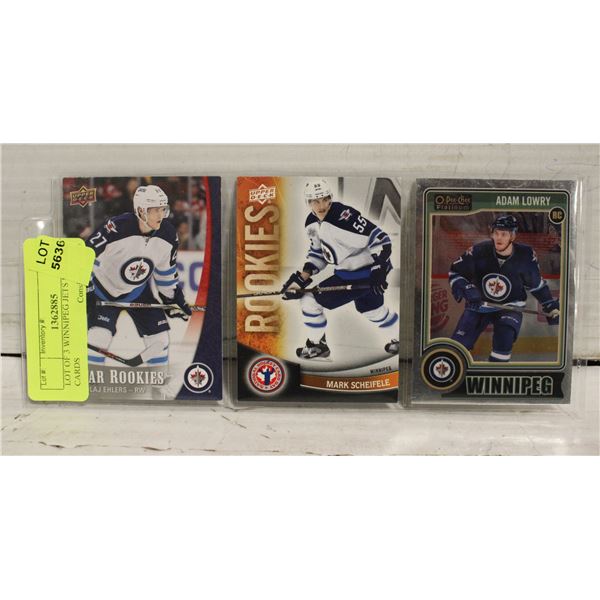 LOT OF 3 WINNIPEG JETS ROOKIE CARDS