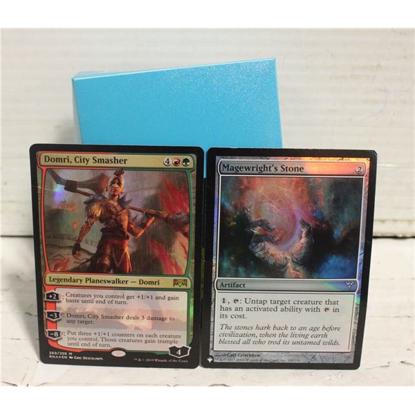 BLUE CASE OF MAGIC THE GATHERING CARDS