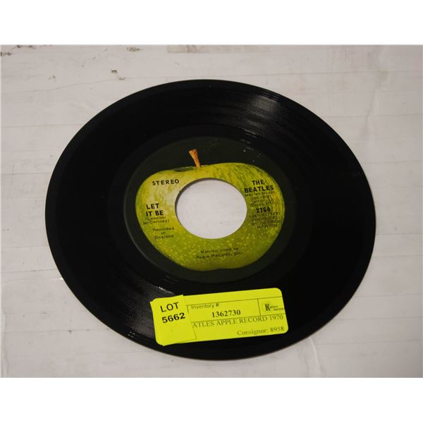 THE BEATLES APPLE RECORD 1970 45 LP