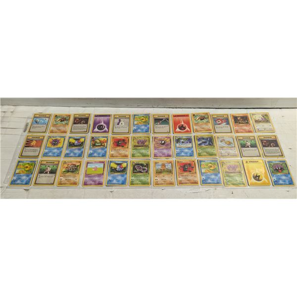 54 OLD 1995/96/98 GENUINE POKEMON CARDS, M/NM