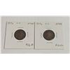 Image 1 : LOT OF 2 - 1917S USA SMALL ONE CENT COINS
