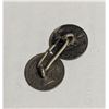 Image 2 : 1890-1905 SILVER HONG KONG COIN CUFFLINK