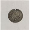 Image 1 : 1877 SILVER PRUSSIAN 50 PFENNIG COIN, HOLED