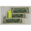 Image 1 : 3 US $2 BILLS CONSECUTIVE SE#S
