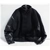 Image 1 : NEW B&W COLLECTION 50% BLACK LEATHER JACKET 2XL