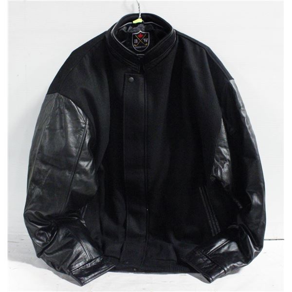 NEW B&W COLLECTION 50% BLACK LEATHER JACKET XL