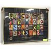 Image 1 : FRAMED BUTTERFLY ALPHABET PRINT EACH PICTURE IS