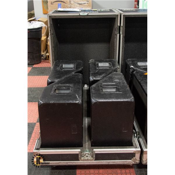 4 X WOODWORKS FLOOR WEDGE MONITORS/