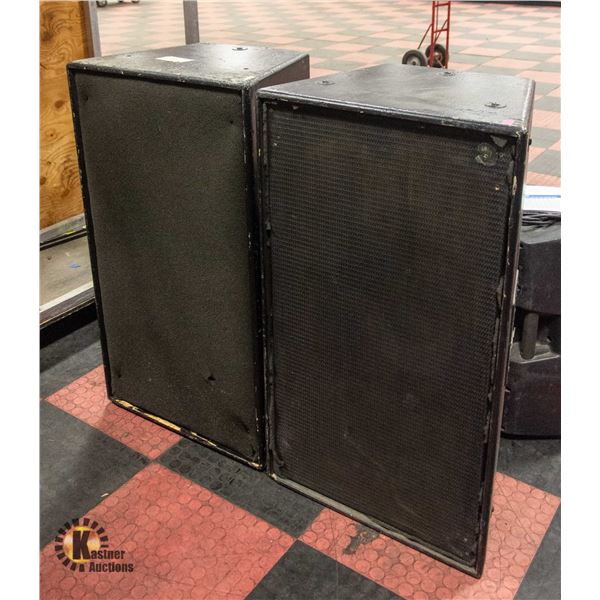 LOT OF 2 JBL SPEAKER CABINETS - COMPLETE