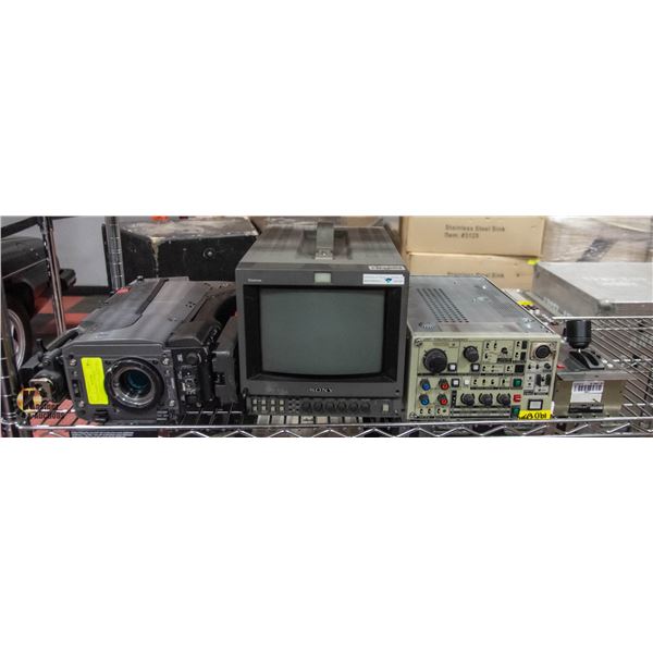 SONY CAMERA/CONTROL UNIT/POWER SUPPLY, MONITOR,