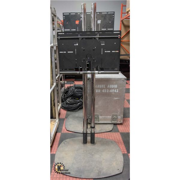 2X HEAVY DUTY TV STANDS NO TV BRACKETS INCLUDED
