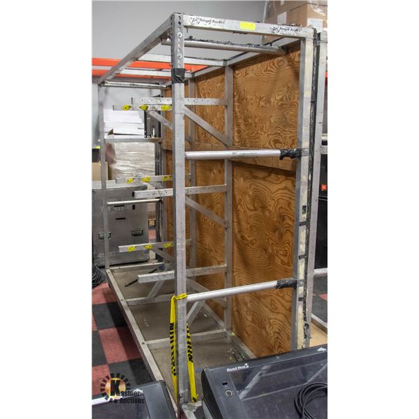 LX "MEAT" RACK 24X70X92 PLUS WHEELS, 3 TIER