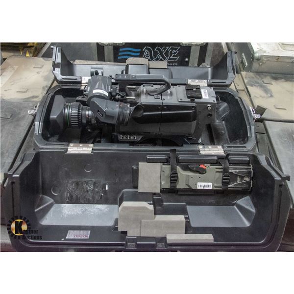 2 SONY SD 16:9 BROADCAST CAMERAS WITH CASES, ONE