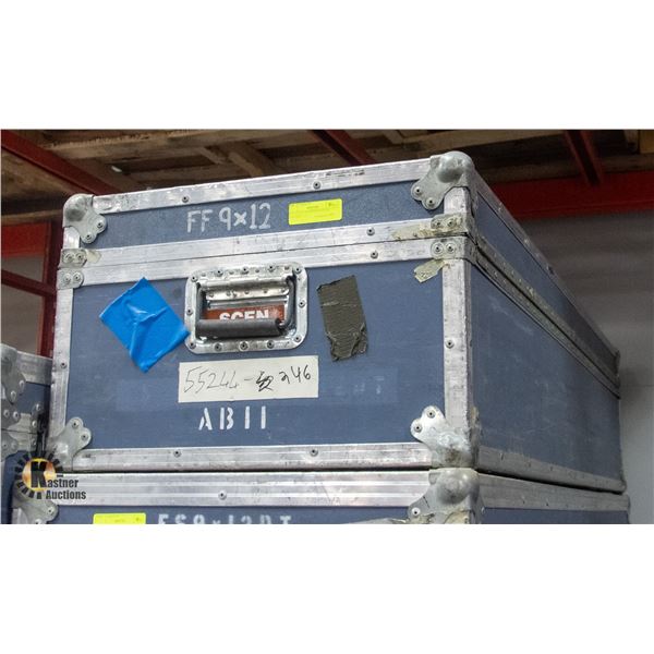ROAD CASE WITH HINGED LID 72X15X22"
