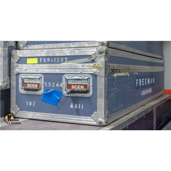 ROAD CASE WITH HINGED LID 72X15X22"