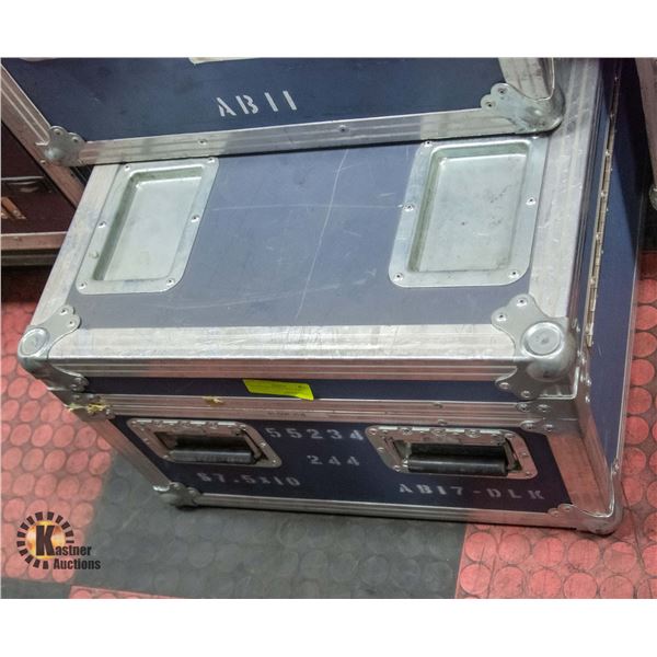 ROAD CASE WITH HINGED LID 72X15X22"