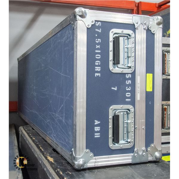 ROAD CASE WITH HINGED LID 64X15X22"