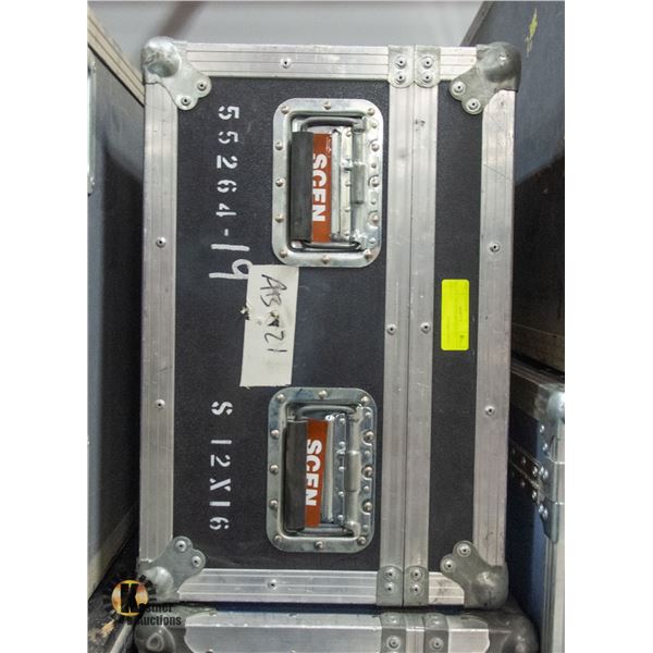 ROAD CASE WITH HINGED LID 64X15X22"