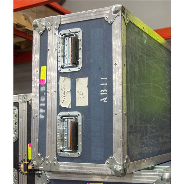 ROAD CASE WITH HINGED LID 64X15X22"