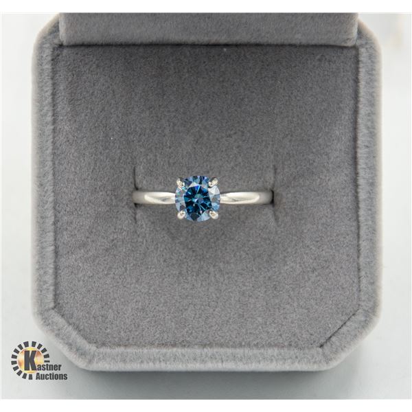 #1058-HAND SET 1.00 CT GRA CERTIFIED ROUND