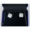 Image 1 : #1048-4 CT TW PRINCESS CUT MOISSANITE STONES VVS
