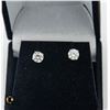 #1047-14 KT YELLOW GOLD EARRINGS WITH 1.00 CT