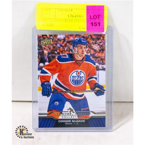 2015 CONNOR MCDAVID ROOKIE CARD
