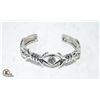 Image 1 : SILVER-TONE BANGEL BRACELET WITH CZ STONES