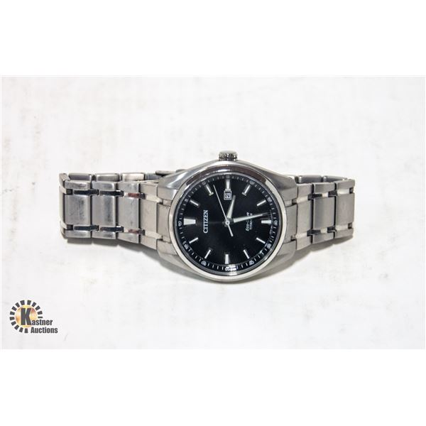 CITIZEN MEN'S TITANIUM ECO-DRIVE WATCH W/ DATE