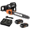 Image 1 : NEW WORX 14" BRUSHLESS CHAINSAW W/2 20V BATTERIES