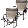 Image 1 : 2 NEW TIMBER RIDGE FOLDING CAMPING CHAIRS