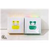 Image 1 : 2 NEW PAIRS OF AIRBUDS PRO 1 YELLOW 1 GREEN