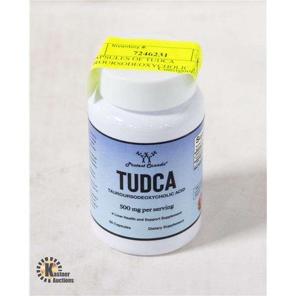 60 CAPSULES OF TUDCA TAUROURSODEOXYCHOLIC ACID