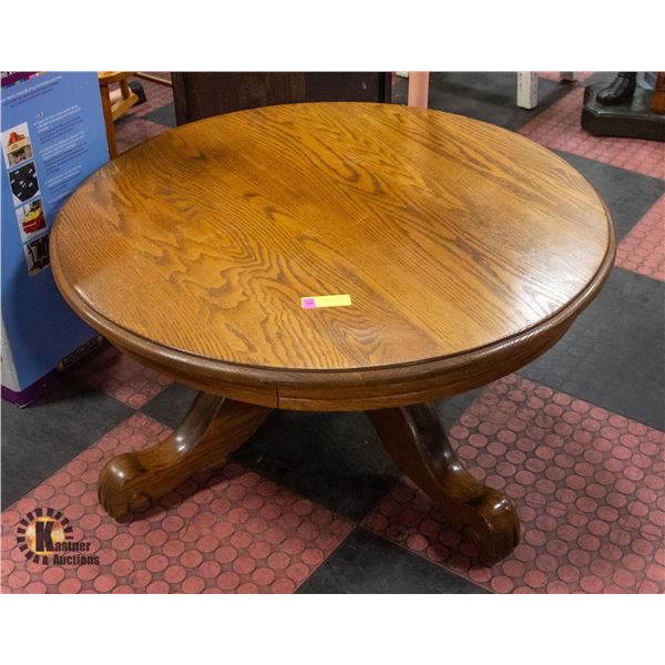 SOLID OAK COFFEE TABLE 35" X 16"
