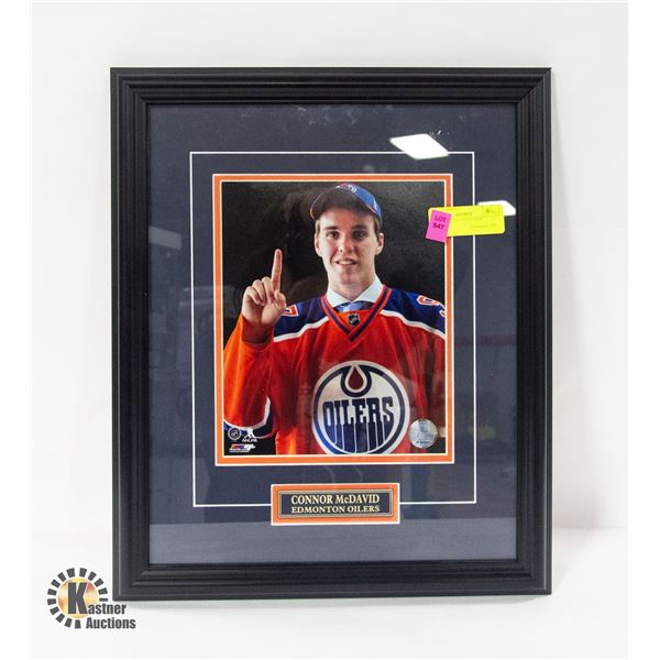 CONNOR MCDAVID ROOKIE PICTURE 15" X 18"