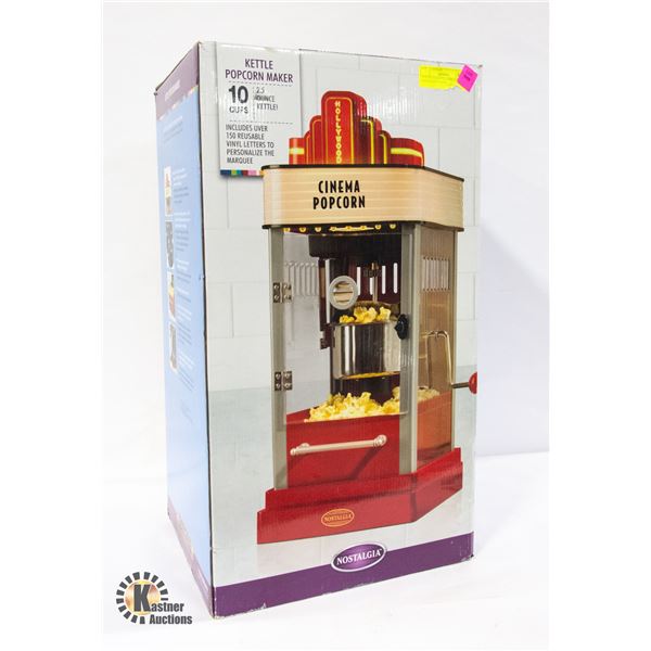 NOSTALGIA KETTLE POPCORN MAKER NEW IN BOX